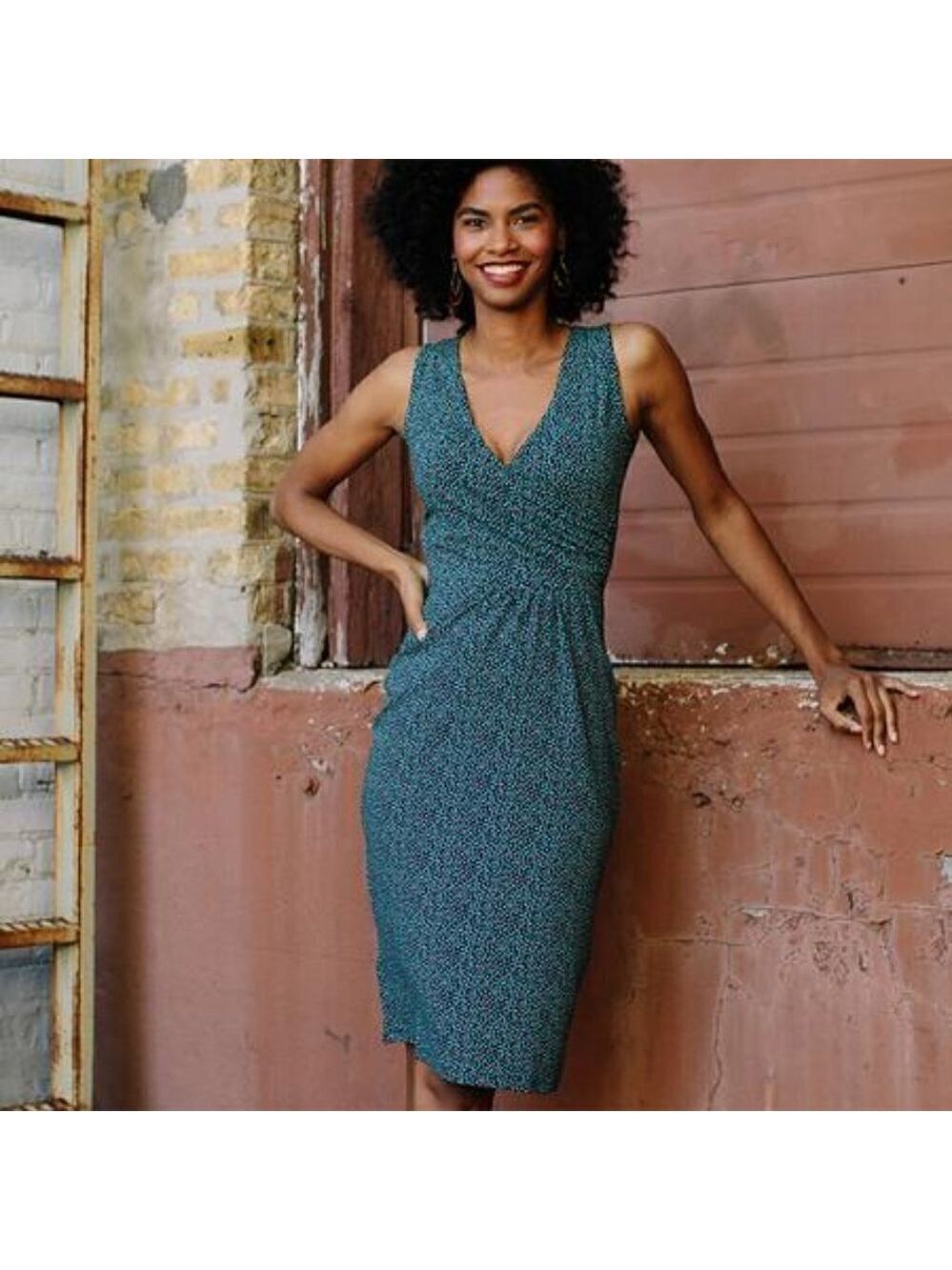 Mata Traders Delia Wrap Dress in Confetti Size XS